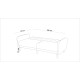 Atelier del Sofa Sofa-Bed Set AQUA-TAKIM1-S 1053 Anthracite