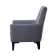 Wing Chair Liones-S - Dark Grey Dark Grey Wing Chair Liones-S - Dark Grey Dark Grey