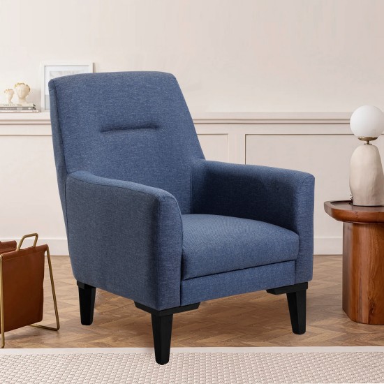 Wing Chair Liones-S - Navy Blue Navy Blue Wing Chair Liones-S - Navy Blue Navy Blue