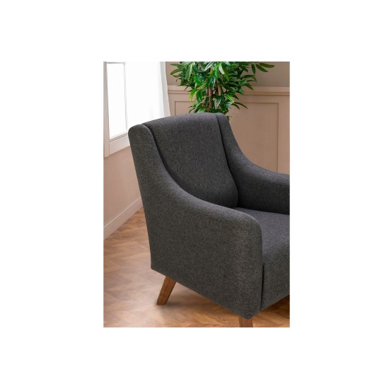 Wing Chair Hera - Anthracite Anthracite Wing Chair Hera - Anthracite Anthracite