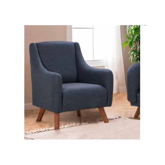 Wing Chair Hera - Dark Blue Dark Blue Wing Chair Hera - Dark Blue Dark Blue