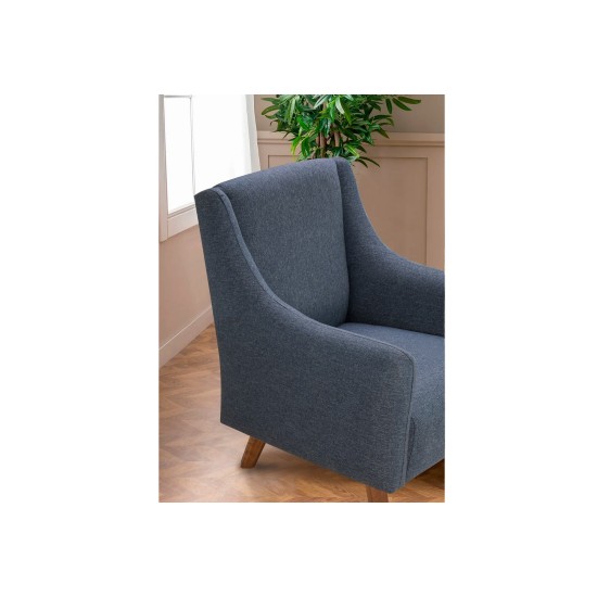 Wing Chair Hera - Dark Blue Dark Blue Wing Chair Hera - Dark Blue Dark Blue