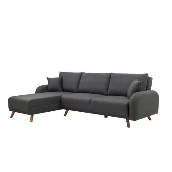 Corner Sofa-Bed Hera 1 Corner - Anthracite Anthracite