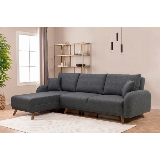 Corner Sofa-Bed Hera 1 Corner - Anthracite Anthracite