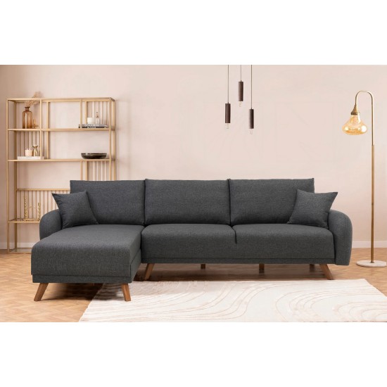 Corner Sofa-Bed Hera 1 Corner - Anthracite Anthracite