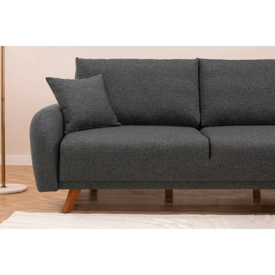 Corner Sofa-Bed Hera 2 Corner - Anthracite Anthracite