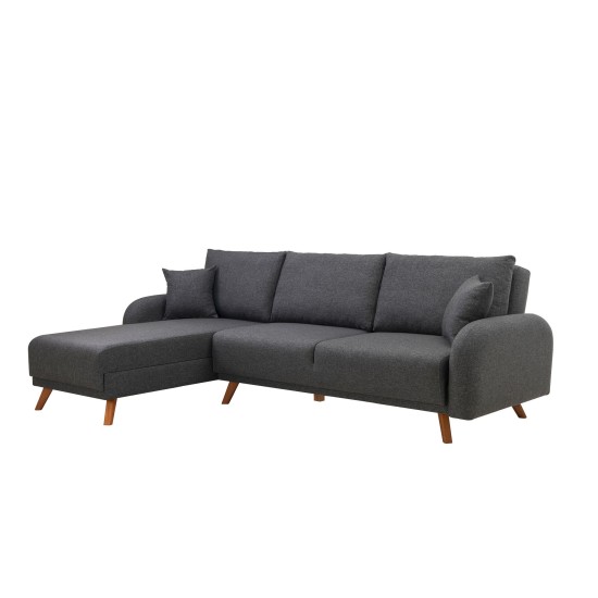 Corner Sofa-Bed Hera 2 Corner - Anthracite Anthracite