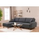 Corner Sofa-Bed Hera 2 Corner - Anthracite Anthracite