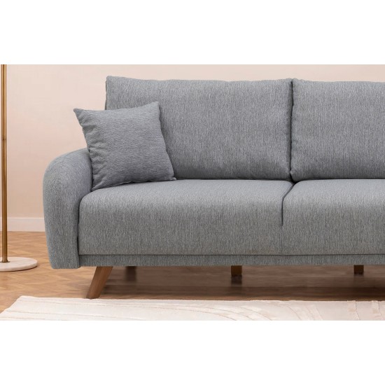 Corner Sofa-Bed Hera 1 Corner - Grey Grey Corner Sofa-Bed Hera 1 Corner - Grey Grey