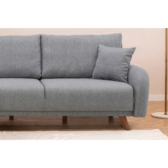 Corner Sofa-Bed Hera 1 Corner - Grey Grey Corner Sofa-Bed Hera 1 Corner - Grey Grey