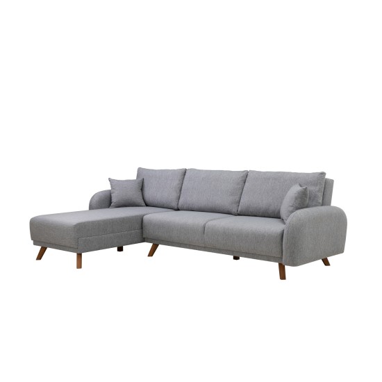 Corner Sofa-Bed Hera 1 Corner - Grey Grey Corner Sofa-Bed Hera 1 Corner - Grey Grey