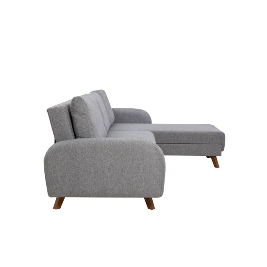 Corner Sofa-Bed Hera 1 Corner - Grey Grey Corner Sofa-Bed Hera 1 Corner - Grey Grey