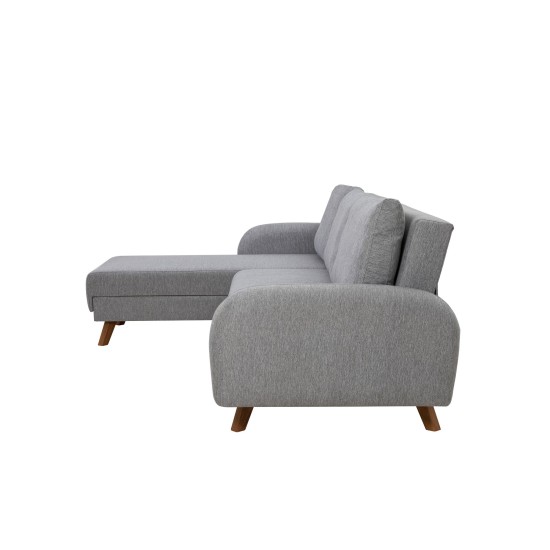 Corner Sofa-Bed Hera 1 Corner - Grey Grey Corner Sofa-Bed Hera 1 Corner - Grey Grey