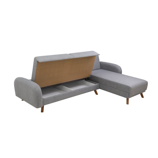 Corner Sofa-Bed Hera 1 Corner - Grey Grey Corner Sofa-Bed Hera 1 Corner - Grey Grey