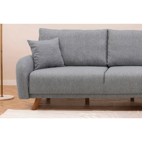 Corner Sofa-Bed Hera 2 Corner - Grey Grey Corner Sofa-Bed Hera 2 Corner - Grey Grey