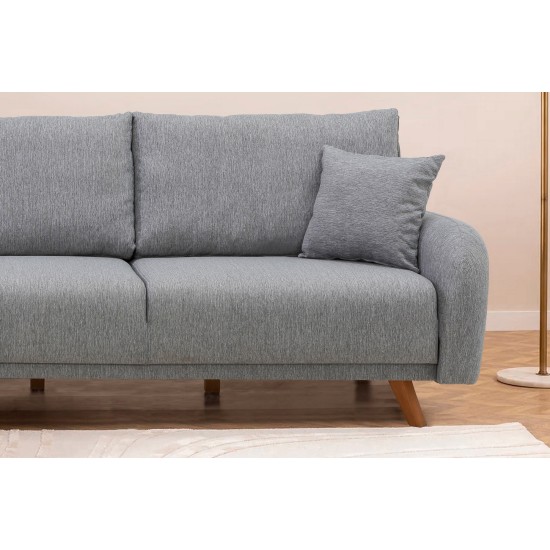 Corner Sofa-Bed Hera 2 Corner - Grey Grey Corner Sofa-Bed Hera 2 Corner - Grey Grey