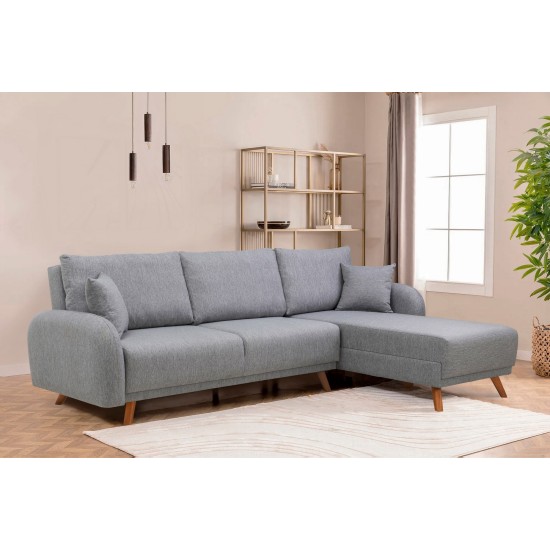 Corner Sofa-Bed Hera 2 Corner - Grey Grey Corner Sofa-Bed Hera 2 Corner - Grey Grey