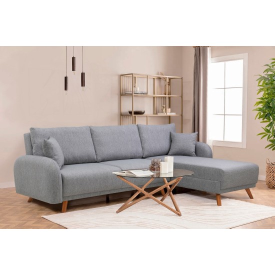 Corner Sofa-Bed Hera 2 Corner - Grey Grey Corner Sofa-Bed Hera 2 Corner - Grey Grey