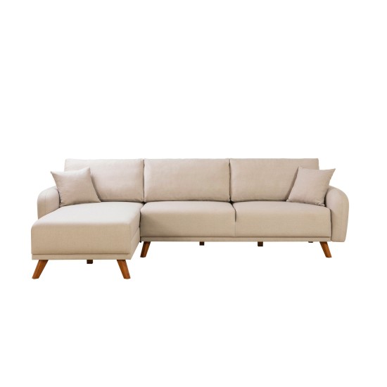Corner Sofa-Bed Hera 1 Corner - Cream Cream Corner Sofa-Bed Hera 1 Corner - Cream Cream