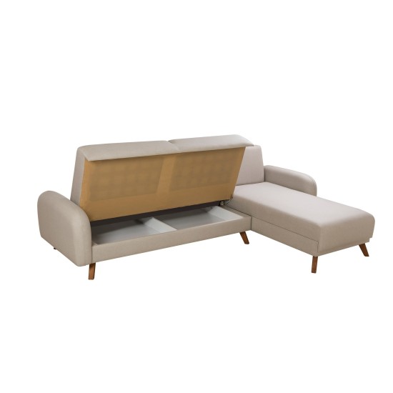 Corner Sofa-Bed Hera 1 Corner - Cream Cream Corner Sofa-Bed Hera 1 Corner - Cream Cream