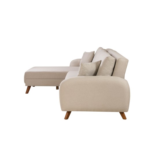Corner Sofa-Bed Hera 1 Corner - Cream Cream Corner Sofa-Bed Hera 1 Corner - Cream Cream