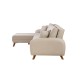 Corner Sofa-Bed Hera 1 Corner - Cream Cream Corner Sofa-Bed Hera 1 Corner - Cream Cream
