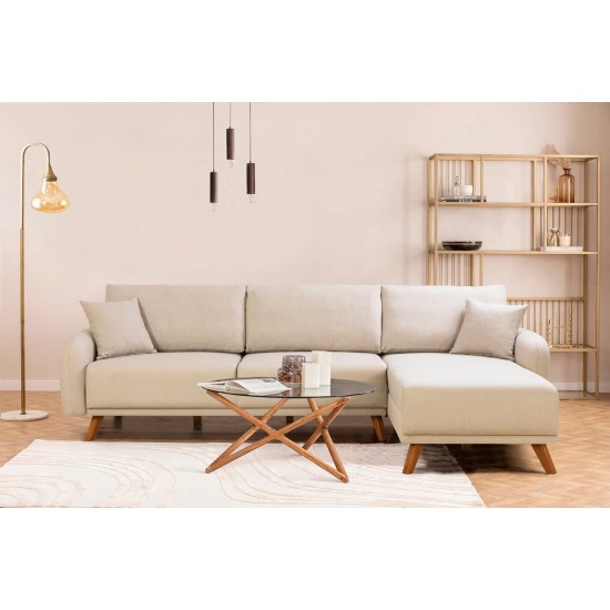 Corner Sofa-Bed Hera 2 Corner - Cream Cream Corner Sofa-Bed Hera 2 Corner - Cream Cream