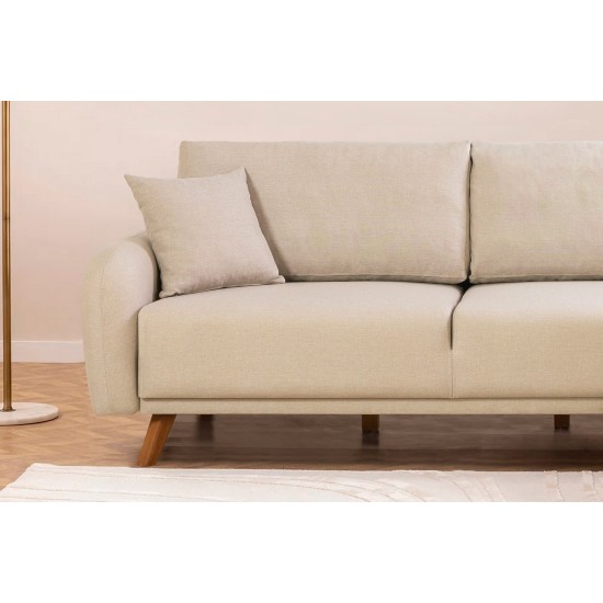Corner Sofa-Bed Hera 2 Corner - Cream Cream Corner Sofa-Bed Hera 2 Corner - Cream Cream