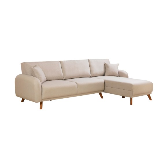 Corner Sofa-Bed Hera 2 Corner - Cream Cream Corner Sofa-Bed Hera 2 Corner - Cream Cream