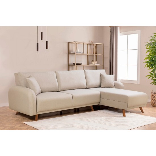 Corner Sofa-Bed Hera 2 Corner - Cream Cream Corner Sofa-Bed Hera 2 Corner - Cream Cream