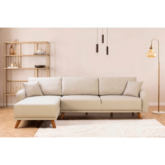 Corner Sofa-Bed Hera 2 Corner - Cream Cream Corner Sofa-Bed Hera 2 Corner - Cream Cream