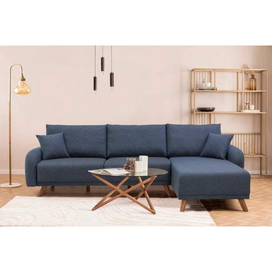 Corner Sofa-Bed Hera 1 Corner - Dark Blue Dark Blue Corner Sofa-Bed Hera 1 Corner - Dark Blue Dark Blue