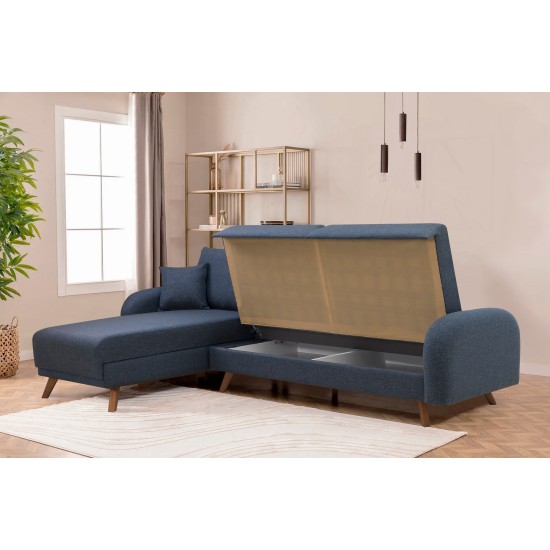 Corner Sofa-Bed Hera 1 Corner - Dark Blue Dark Blue Corner Sofa-Bed Hera 1 Corner - Dark Blue Dark Blue