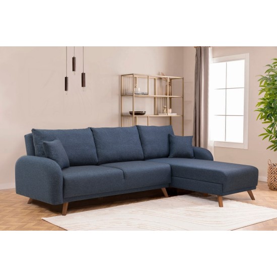 Corner Sofa-Bed Hera 1 Corner - Dark Blue Dark Blue Corner Sofa-Bed Hera 1 Corner - Dark Blue Dark Blue