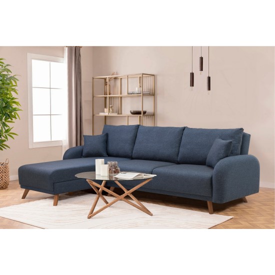 Corner Sofa-Bed Hera 1 Corner - Dark Blue Dark Blue Corner Sofa-Bed Hera 1 Corner - Dark Blue Dark Blue