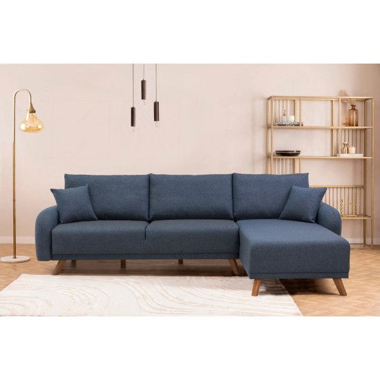 Corner Sofa-Bed Hera 1 Corner - Dark Blue Dark Blue Corner Sofa-Bed Hera 1 Corner - Dark Blue Dark Blue
