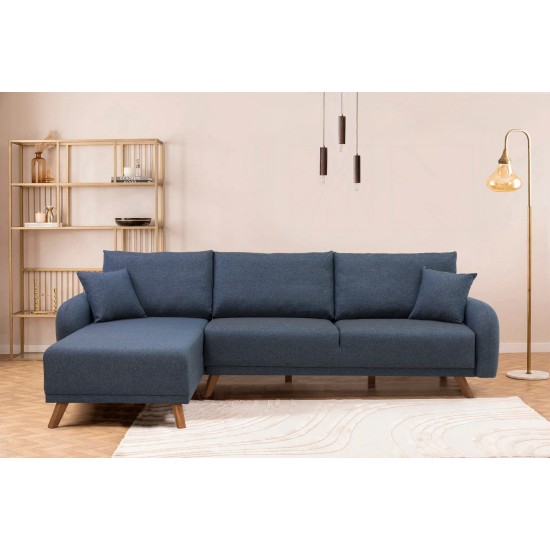 Corner Sofa-Bed Hera 1 Corner - Dark Blue Dark Blue Corner Sofa-Bed Hera 1 Corner - Dark Blue Dark Blue