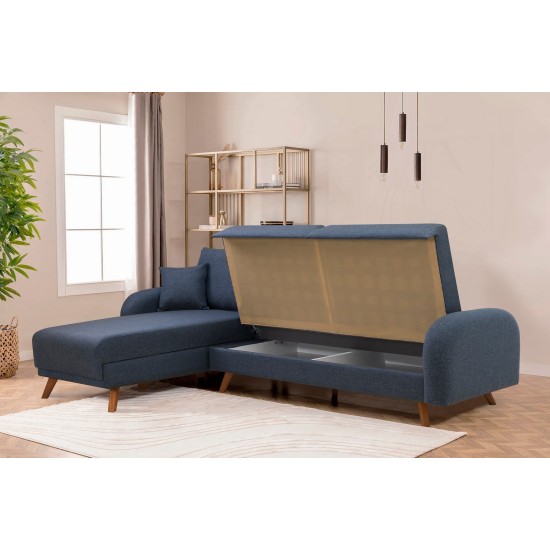 Corner Sofa-Bed Hera 2 Corner - Dark Blue Dark Blue Corner Sofa-Bed Hera 2 Corner - Dark Blue Dark Blue