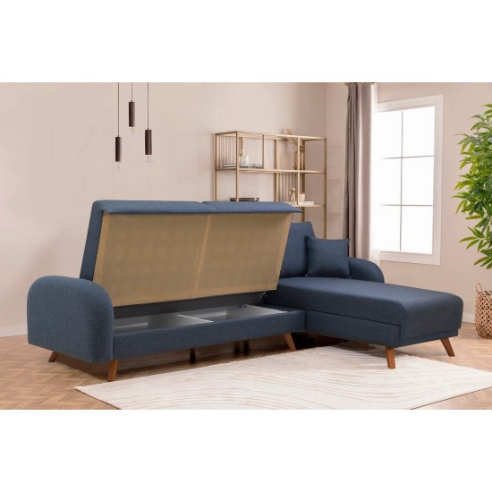 Corner Sofa-Bed Hera 2 Corner - Dark Blue Dark Blue Corner Sofa-Bed Hera 2 Corner - Dark Blue Dark Blue