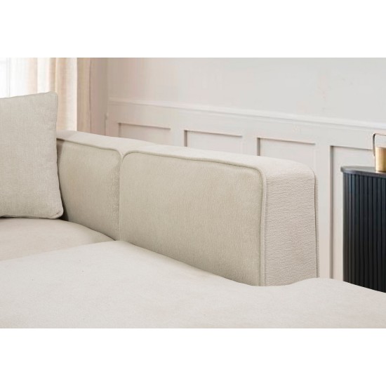Corner Sofa More M (M4-M1-M2-M3) - Cream Cream Corner Sofa More M (M4-M1-M2-M3) - Cream Cream