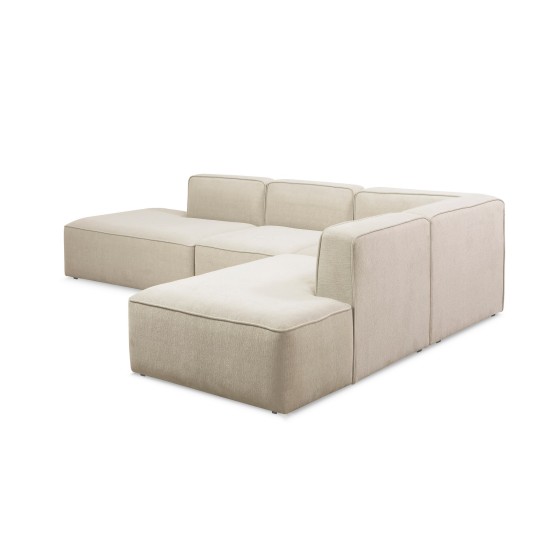 Corner Sofa More M (M4-M1-M2-M3) - Cream Cream Corner Sofa More M (M4-M1-M2-M3) - Cream Cream