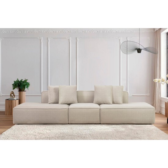 Corner Sofa More M(M4-M1-M3) - Cream Cream Corner Sofa More M(M4-M1-M3) - Cream Cream
