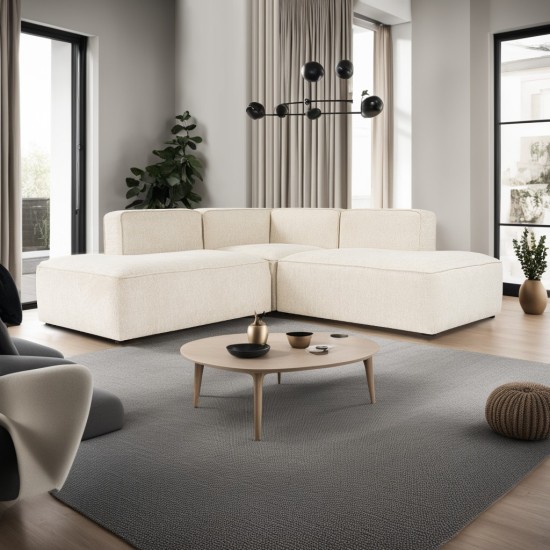 Corner Sofa More M(M4-M2-M3) - Cream Cream Atelier del Sofa Corner Sofa More M(M4-M2-M3) - Cream Cream