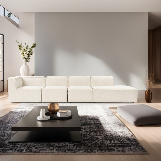 Corner Sofa More M (M2-M1-M1-M3) - Cream Cream Corner Sofa More M (M2-M1-M1-M3) - Cream Cream