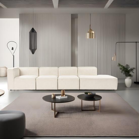 Corner Sofa More M (M2-M1-M1-M3) - Cream Cream Corner Sofa More M (M2-M1-M1-M3) - Cream Cream