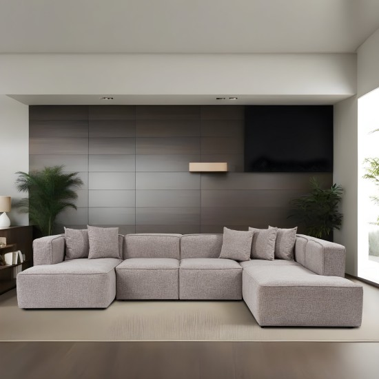 Γωνιακός Καναπές More B (M5-M1-M1-M2-M3) - Χρώμα Μόκα - 280x90x69εκ Γωνιακός Καναπές More B (M5-M1-M1-M2-M3) - Χρώμα Μόκα - 280x90x69εκ