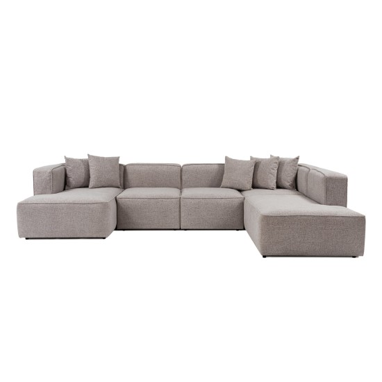 Γωνιακός Καναπές More B (M5-M1-M1-M2-M3) - Χρώμα Μόκα - 280x90x69εκ Γωνιακός Καναπές More B (M5-M1-M1-M2-M3) - Χρώμα Μόκα - 280x90x69εκ