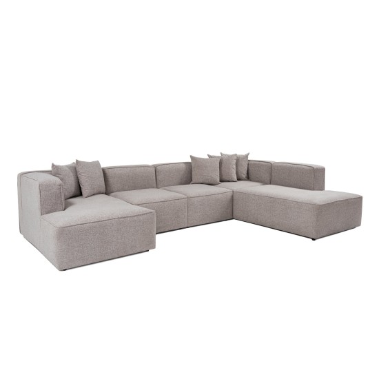 Γωνιακός Καναπές More B (M5-M1-M1-M2-M3) - Χρώμα Μόκα - 280x90x69εκ Γωνιακός Καναπές More B (M5-M1-M1-M2-M3) - Χρώμα Μόκα - 280x90x69εκ