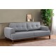 3-Seat Sofa Vina 3 - Grey, Walnut Grey
Walnut