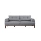 3-Seat Sofa Vina 3 - Grey, Walnut Grey
Walnut